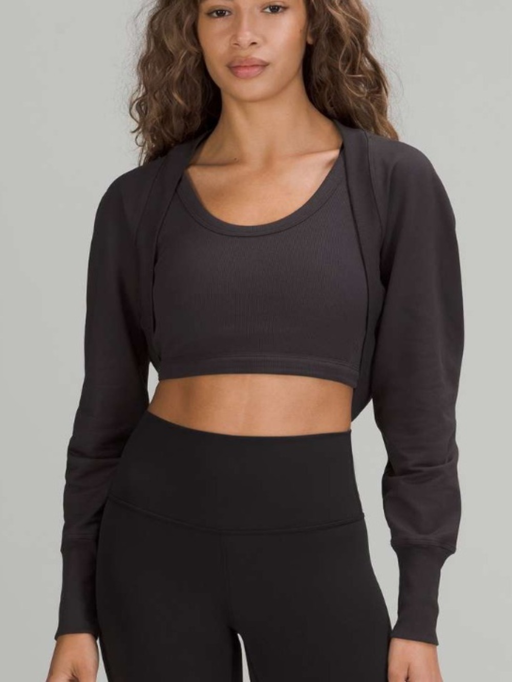 Lululemon LA Cropped Long Sleeve Shrug